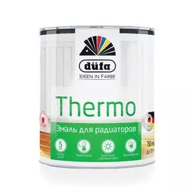 Эмаль Dufa, Thermo, для радиаторов, алкидная, глянцевая, белая, 750 мл