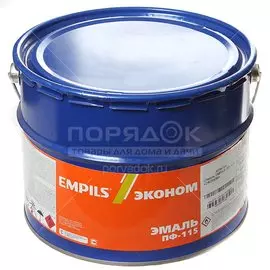 Эмаль Empils, ПФ-115 Пром, глянцевая, красная, 20 кг