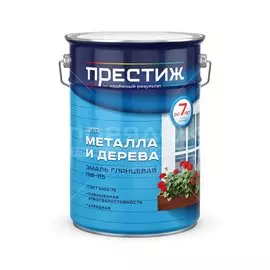 Эмаль Престиж, ПФ-115 Пром, алкидная, глянцевая, черная, 6 кг