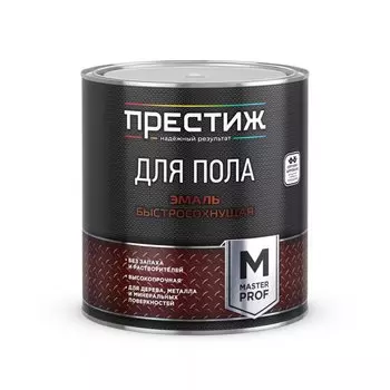 Эмаль Престиж, Мастер, для пола, быстросохнущая, акриловая, полуглянцевая, желто-коричневая, 2.8 кг