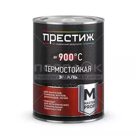 Эмаль Престиж, термостойкая, до 700С, матовая, белая, 0.8 кг