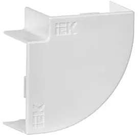 Кабель-канал поворот на 90 градусов КМП пластик, 40х100 мм, 2 шт, белый, IEK, CKMP10D-P-100-040-K01