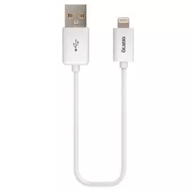 Кабель USB, OLMIO, Apple Lightning, 2.1 А, 1 м, белый, 038655