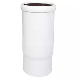 Патрубок канализационный компенсационный, 110 мм, РосТурПласт, белый, 24573
