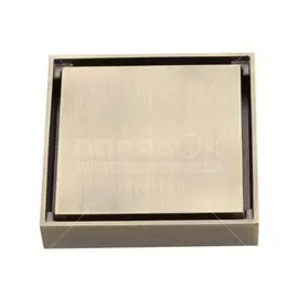 Трап канализационный прямой, 40 мм, 100х100 мм, Gappo, латунь, бронза, G81005-4