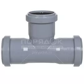 Тройник канализационный муфтовый, 50х50 мм, 90 °, РосТурПласт, 36530