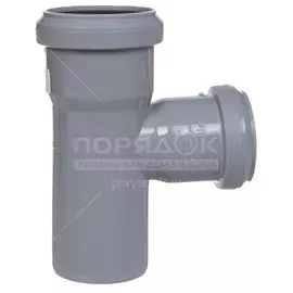 Тройник канализационный 40х32 мм, 90 °, РосТурПласт, серый, 36382