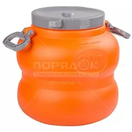 Бочка пластик, пищевая, 20 л, круглая, М7597, Байкал, Альтернатива