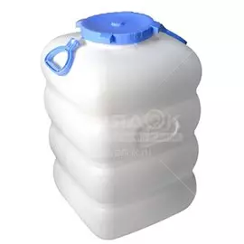 Бочка пластик, пищевая, 100 л, прямоугольная, с ручками, белая, С907БЕЛ, Гранде, Martika