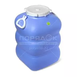 Бочка пластик, пищевая, 60 л, прямоугольная, с ручками, фиолетовая, С912ФИЛ, Гранде, Martika