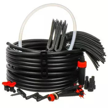 Набор для капельного полива с регулир. капельницами, от емкости, 90, Жук, 8029-00