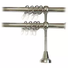 Карниз металл, диаметр 19 мм, СМ-3093/300/2Р, хром, 3 м