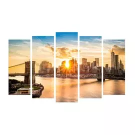 Картина модульная, 125х80 см, 5 модулей, X-338H