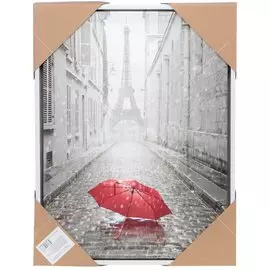 Картина 30х40 см, Эйфелева башня красный зонт, Y6-2386
