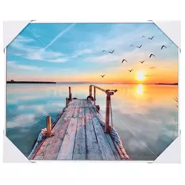 Картина постер, 40х50 см, Причал, Y6-2336