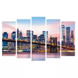 Картина модульная, 125х80 см, 5 модулей, X-337H