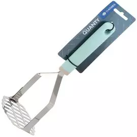 Картофелемялка нержавеющая сталь, пластиковая ручка, навеска, Daniks, Кванти, YW-KT580-8