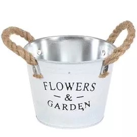 Кашпо Флауэрс, 12х15 см, металл, декоративное, Y4-5498