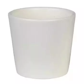 Кашпо керамика, 0.2 л, 8х7 см, конус, Белый, 633604