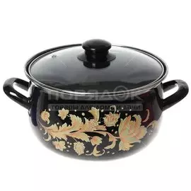 Кастрюля эмалированная Interos Винтаж 2982, 4 л