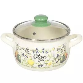 Кастрюля эмалированная Metrot Олива 193114, 3 л