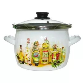 Кастрюля эмалированная Сантэкс Специи 1-2450112, 5 л