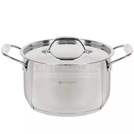 Кастрюля нержавеющая сталь, 3.8 л, с крышкой, Daniks, Профессионал, SD-A92-20