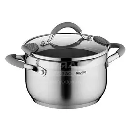 Кастрюля сталь, 3.6 л, с крышкой, Nadoba, Nita, 726912