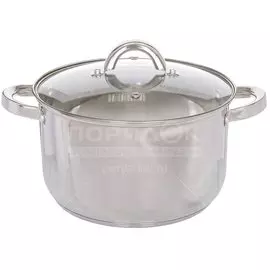 Кастрюля нержавеющая сталь, 6 л, с крышкой, DNN2, SD-4268-24