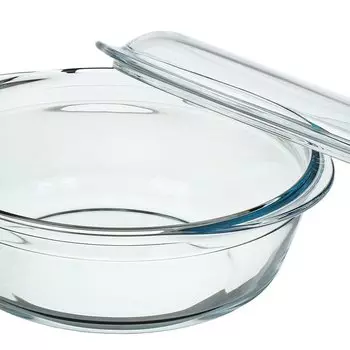 Кастрюля стекло, 3.2 л, с крышкой, стекло жаропрочное, круглая, Pyrex, Essentials, 208A000N/2022
