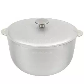 Казан алюминий, 6 л, с крышкой, Биол, К0600