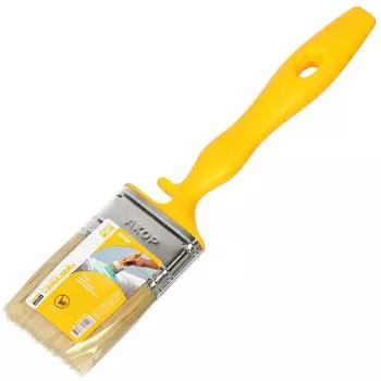 Кисть плоская, Акор, Эмали, Мастер, 15х50 мм, натуральная щетина, 57 мм, рукоятка пластик, 172 15 050