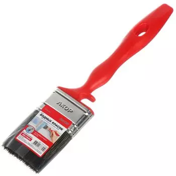 Кисть плоская, Акор, Водные краски, 15х50 мм, смешанная щетина, рукоятка пластик, 173 15 050