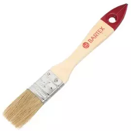 Кисть плоская, Bartex, Любитель, 8х24 мм, 1 '', рукоятка дерево, 1117110С