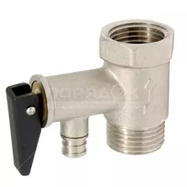Клапан для водонагревателя, 1/2" (15 мм), Г-Ш, ручка, индивидуальная упаковка, MasterProf, ИС.080499