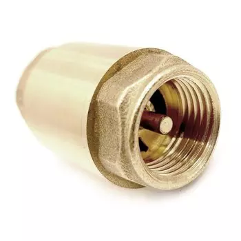 Клапан обратный 3/4", г-г, шток латунь, РосТурПласт