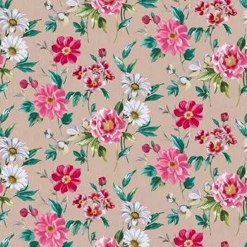 Клеенка Амарант, 1.37х20 м, ПВХ на нетканой основе, 6631C