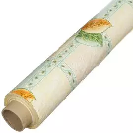 Клеенка Колорит, 1.3х25 м, ПВХ, Листики на зеленом, Листики на зеленом 652-3