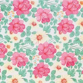 Клеенка на тканевой основе Колорит Герберы 161-4, 1.3х25 м