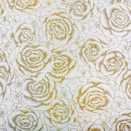 Клеенка силиконовая Dekorelle 021, прозрачный фон, 0.6х20 м