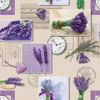 Клеенка столовая Амарант, 1.37х20 м, ПВХ на нетканой основе, 5678A