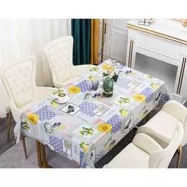 Клеенка столовая Silvano, 1.37х20 м, ПВХ на тканевой основе, Metalic, LM-7107A