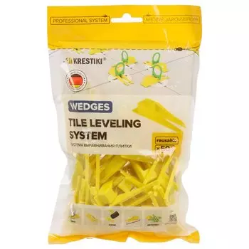 Клин для СВП 50 шт, желтый, 3D Krestiki, К00005564