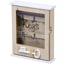 Ключница Ключ, 20х26х5.5 см, МДФ, металл, 6 крючков, Y4-3860