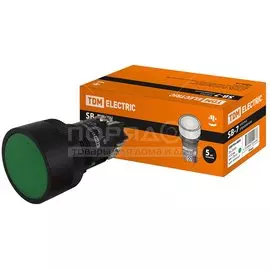 Кнопка TDM Electric, SВ-7 Пуск, 230 В, диаметр 22 мм, зеленая, SQ0704-0024