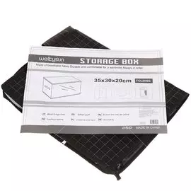 Кофр для хранения, с крышкой, 35х30х20 см, жесткий, Клетка, T2020-2624