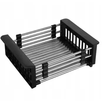 Коландер для кухонной мойки, нержавеющая сталь, пластик, раздвижной, РМС, KSBL-01