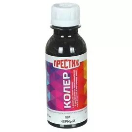 Колер краска, Престиж, №1, черный, 100 мл