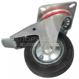 Колесо промышленное 100 мм, 30 мм, с тормозом