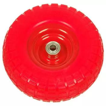 Колесо для тачки полиуретан PU, 4.1/3.5-4, втулка D16 мм, Мастер Инструмент